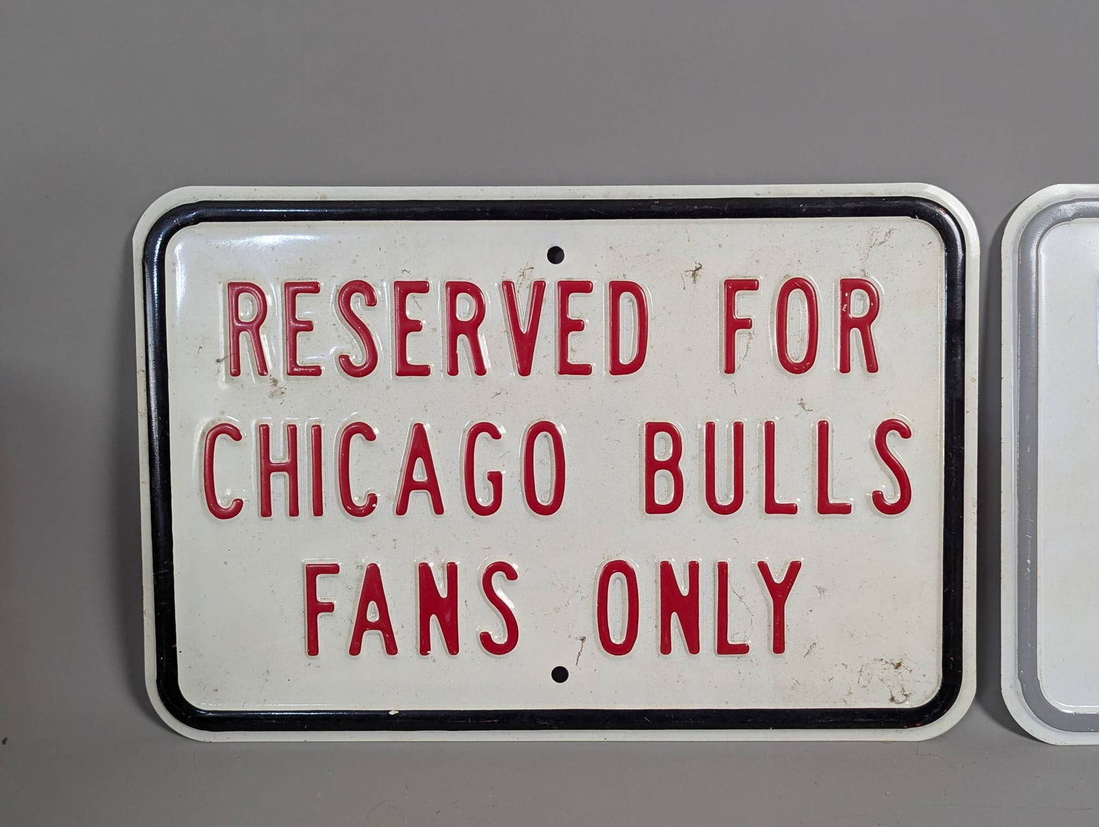 Embossed Reserved Signs for Fans Only Chicago Bulls & White Sox - 3