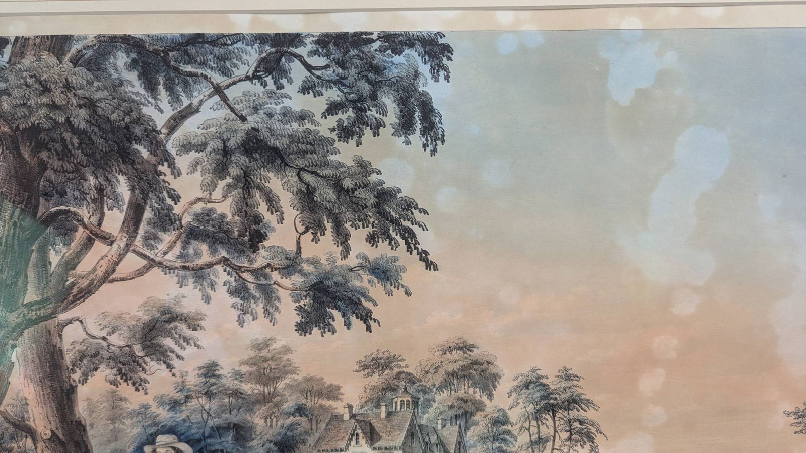 American Country Life Pastoral Evening Hand-Colored Lithograph by Currie - 3