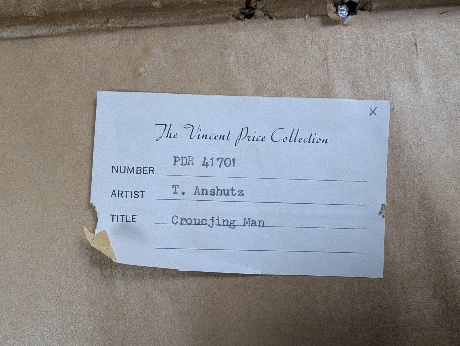 Charcoal on Paper by Thomas Pollock Anshutz Depicting a Crouching Male Figure - 16