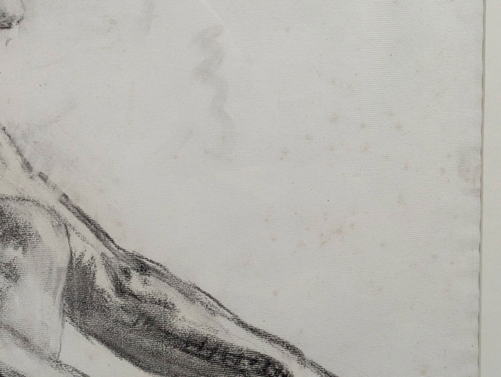 Charcoal on Paper by Thomas Pollock Anshutz Depicting a Crouching Male Figure - 8