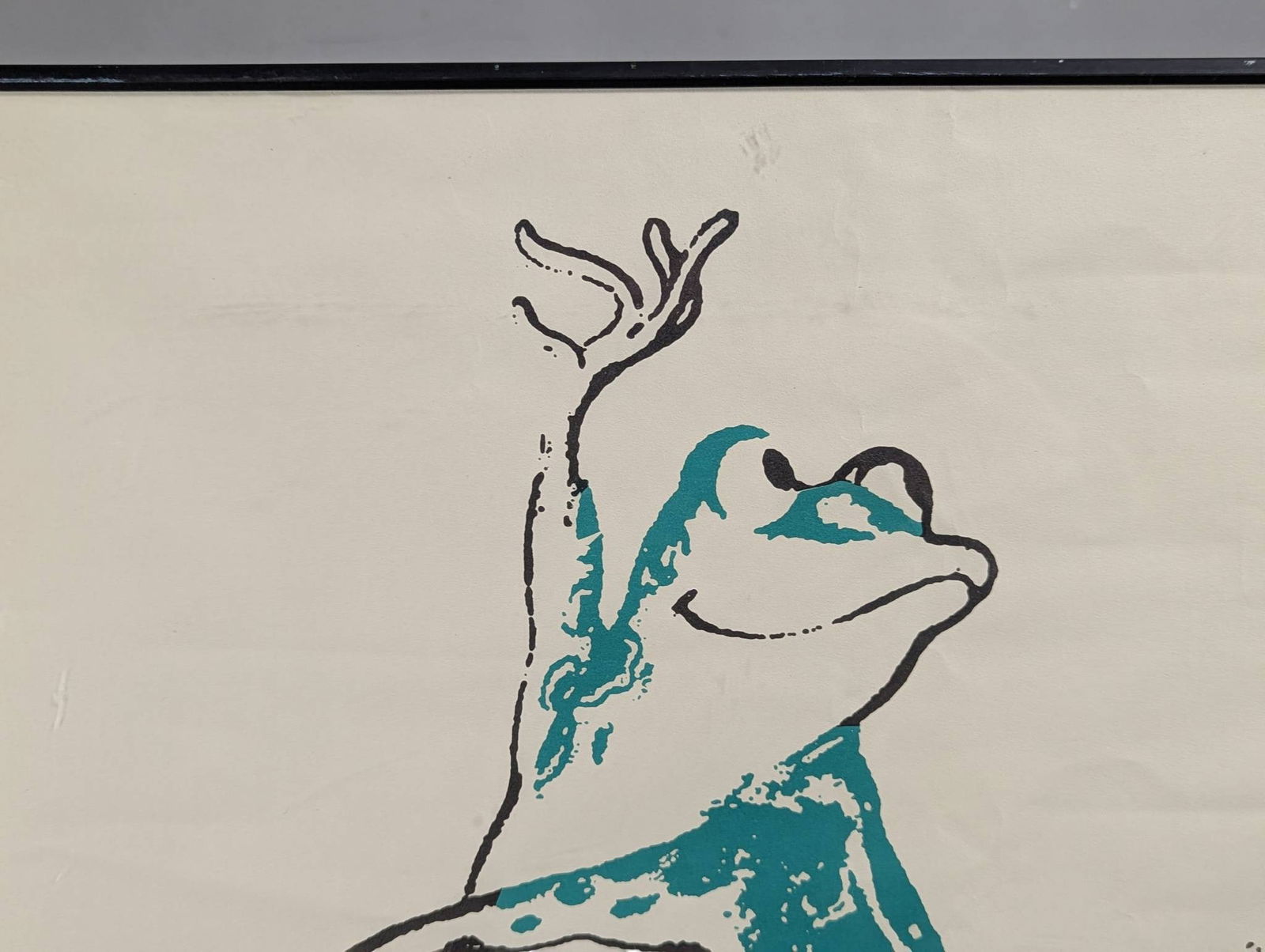 Hilary Knight Ole Frog Print Depicting Dancing Frog and Old San Juan Puerto Rico Text - 2