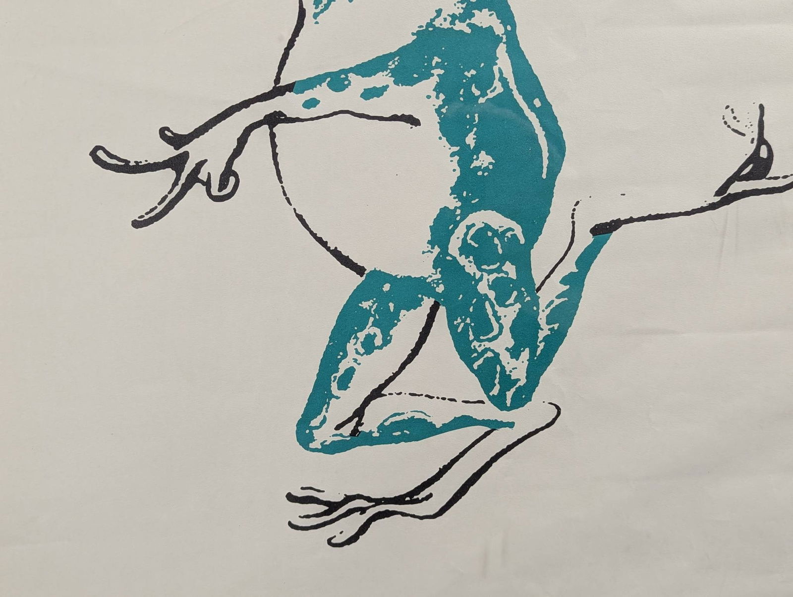 Hilary Knight Ole Frog Print Depicting Dancing Frog and Old San Juan Puerto Rico Text - 4