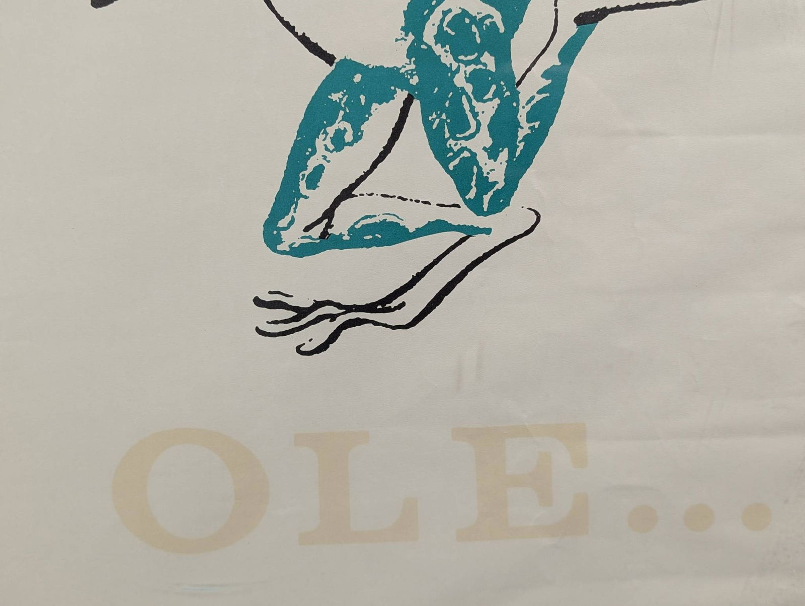 Hilary Knight Ole Frog Print Depicting Dancing Frog and Old San Juan Puerto Rico Text - 5