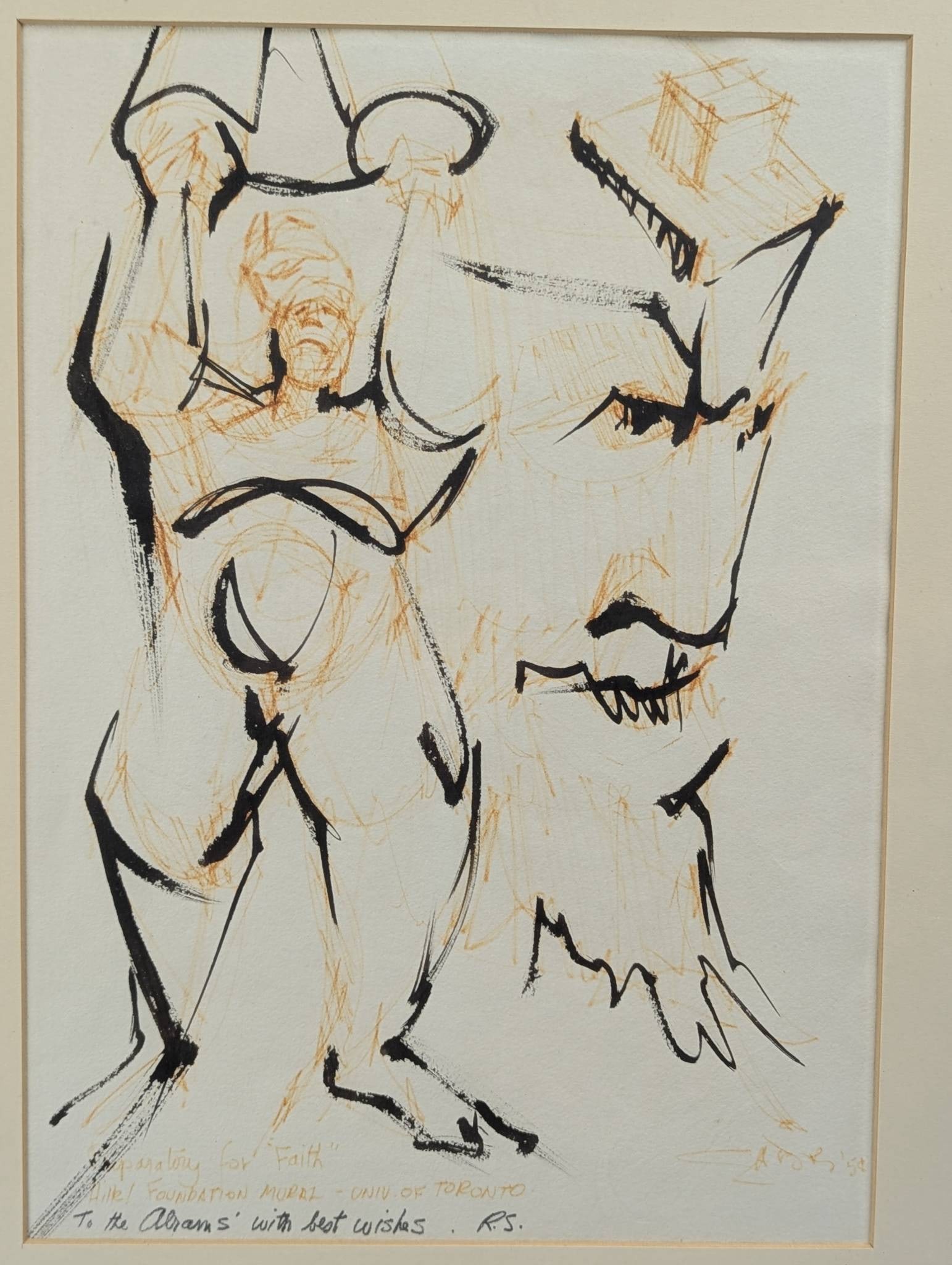 Abstract Ink Drawing by Willem de Kooning - 2