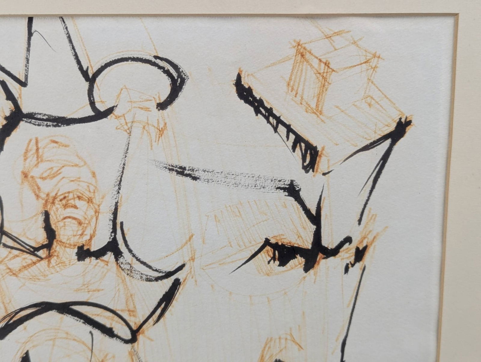 Abstract Ink Drawing by Willem de Kooning - 4