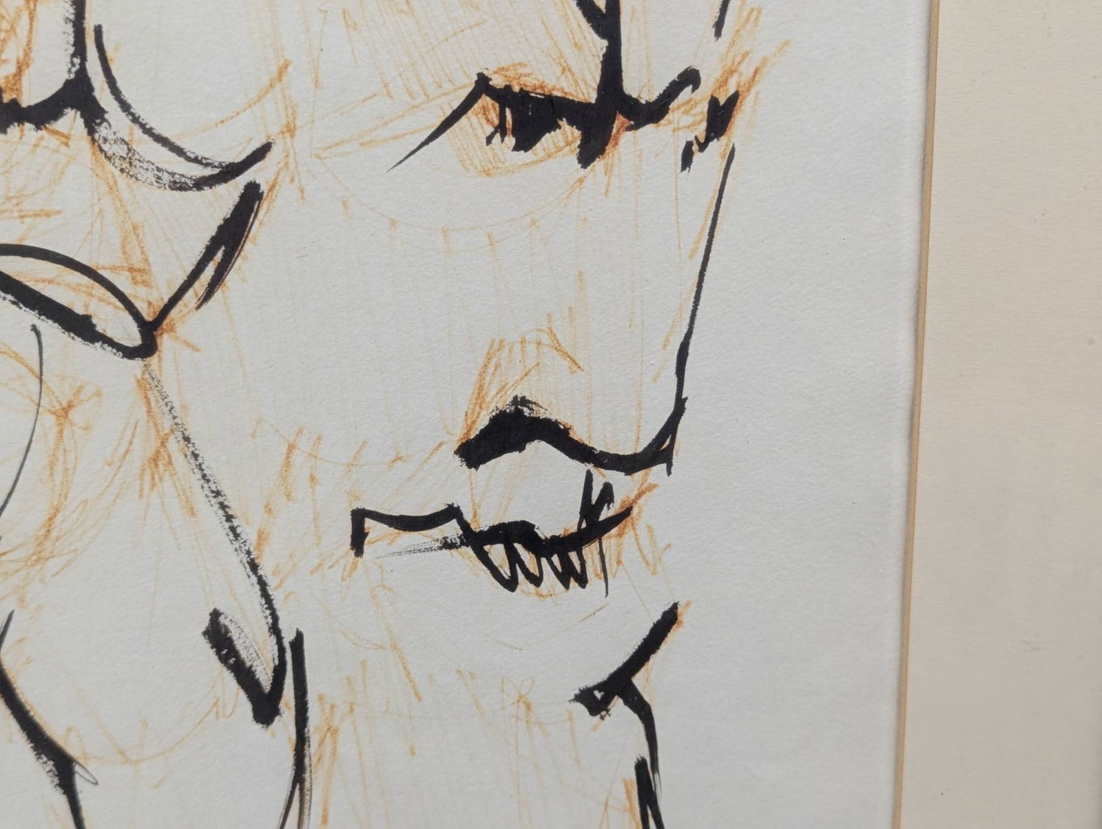 Abstract Ink Drawing by Willem de Kooning - 6