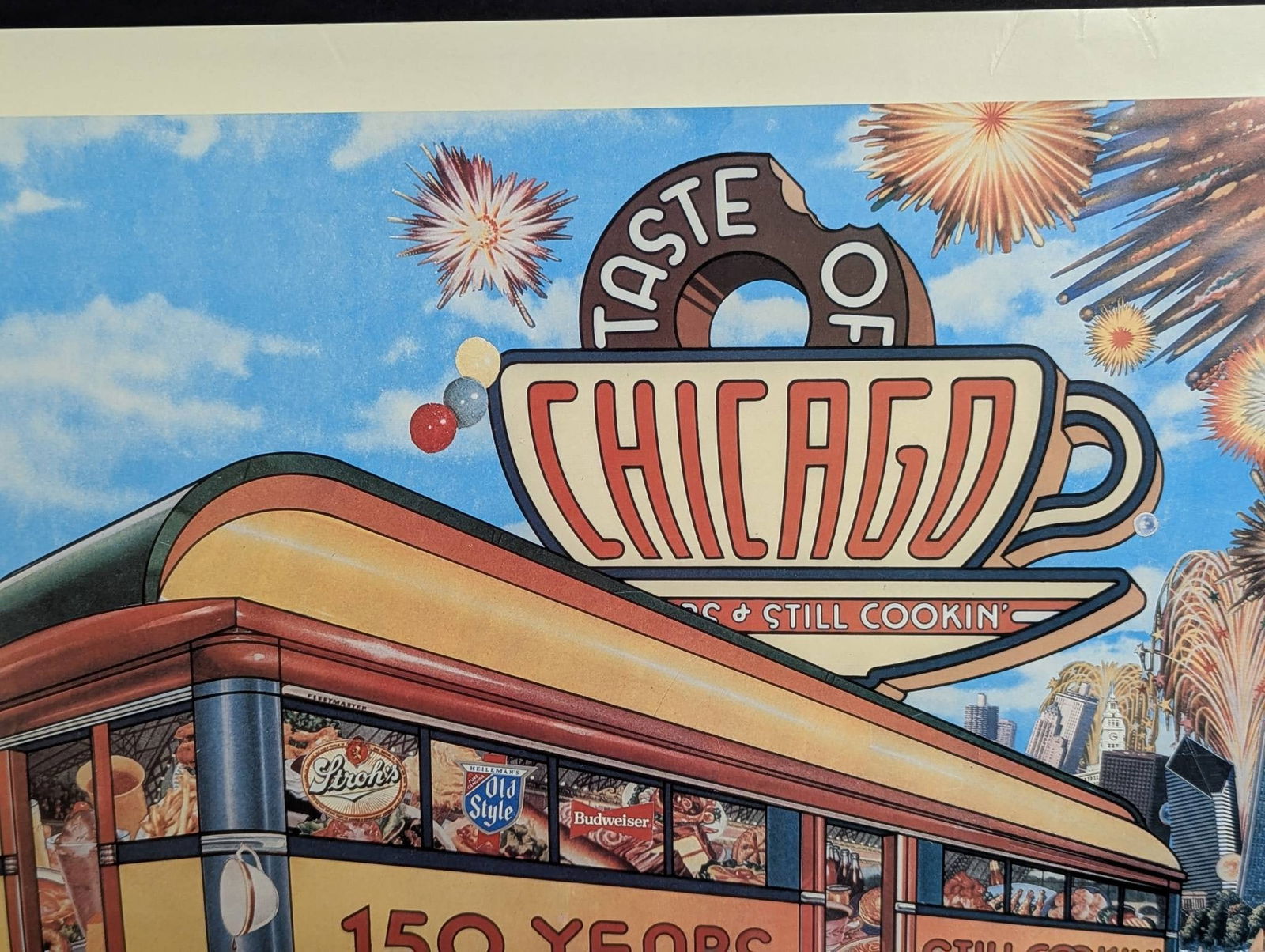 Taste of Chicago 1987 Poster Celebrating 150 Years - 3