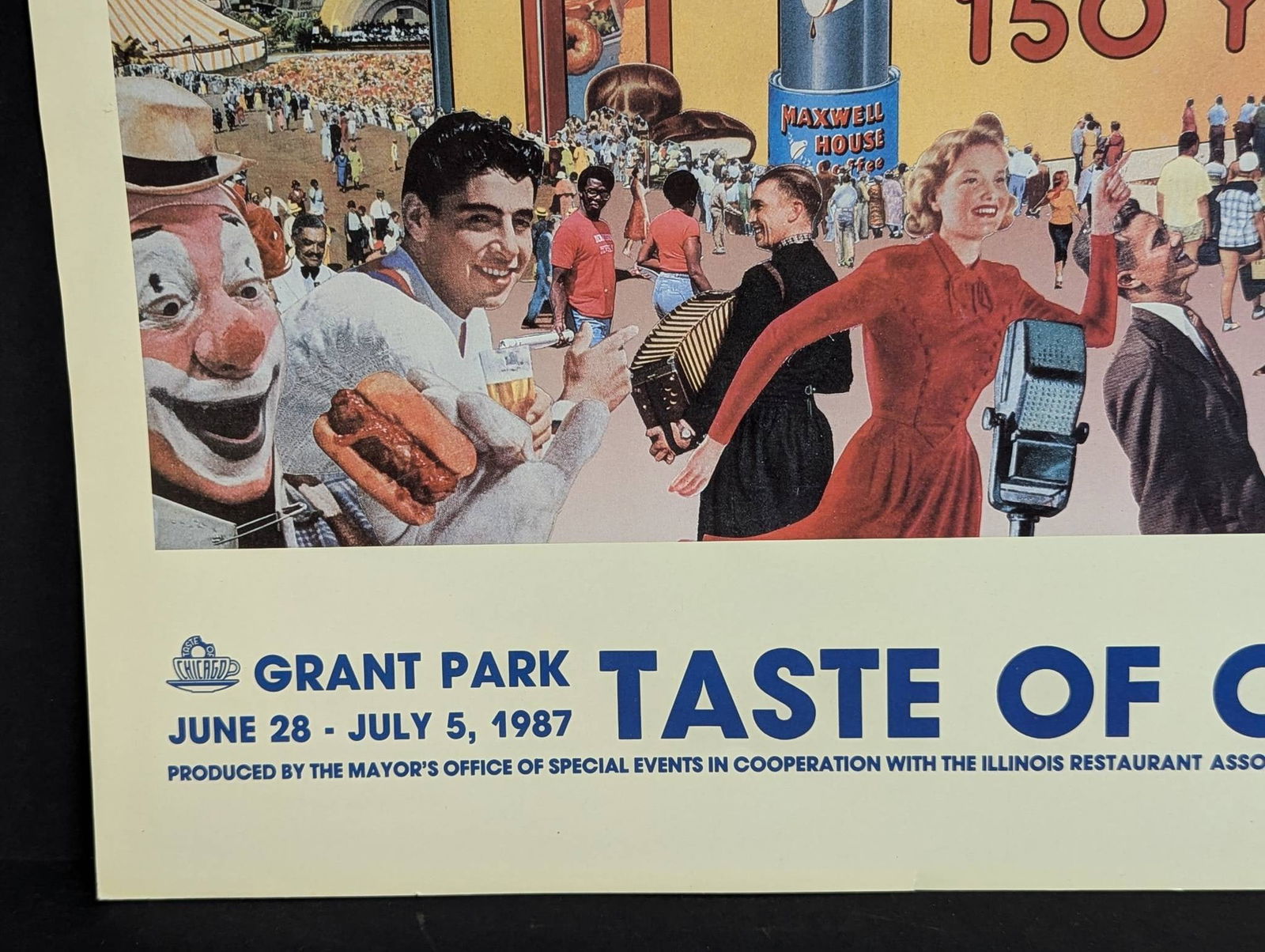 Taste of Chicago 1987 Poster Celebrating 150 Years - 8