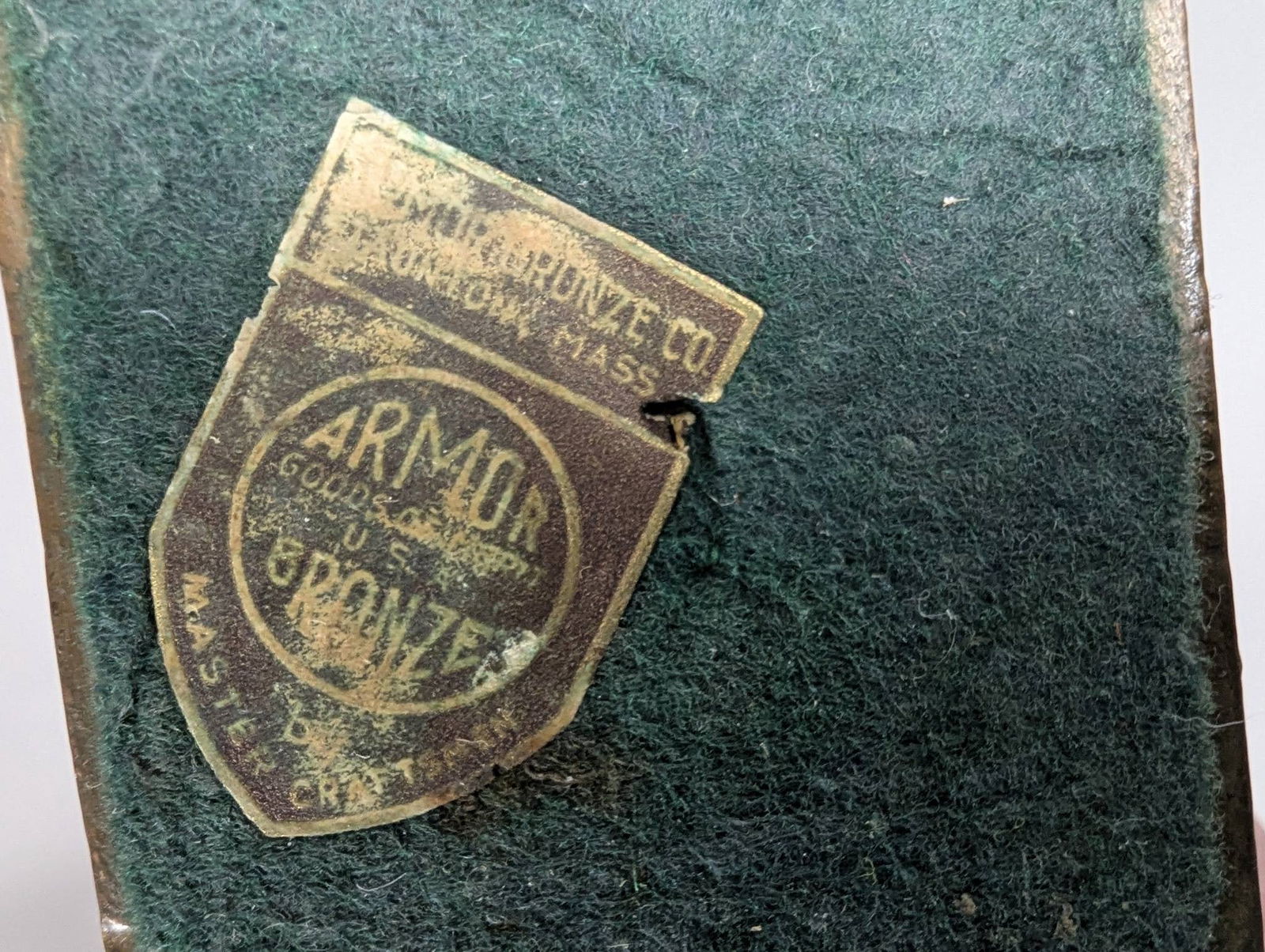 Armor Bronze Huck Finn Bookends with Bronze-Clad Finish - 6