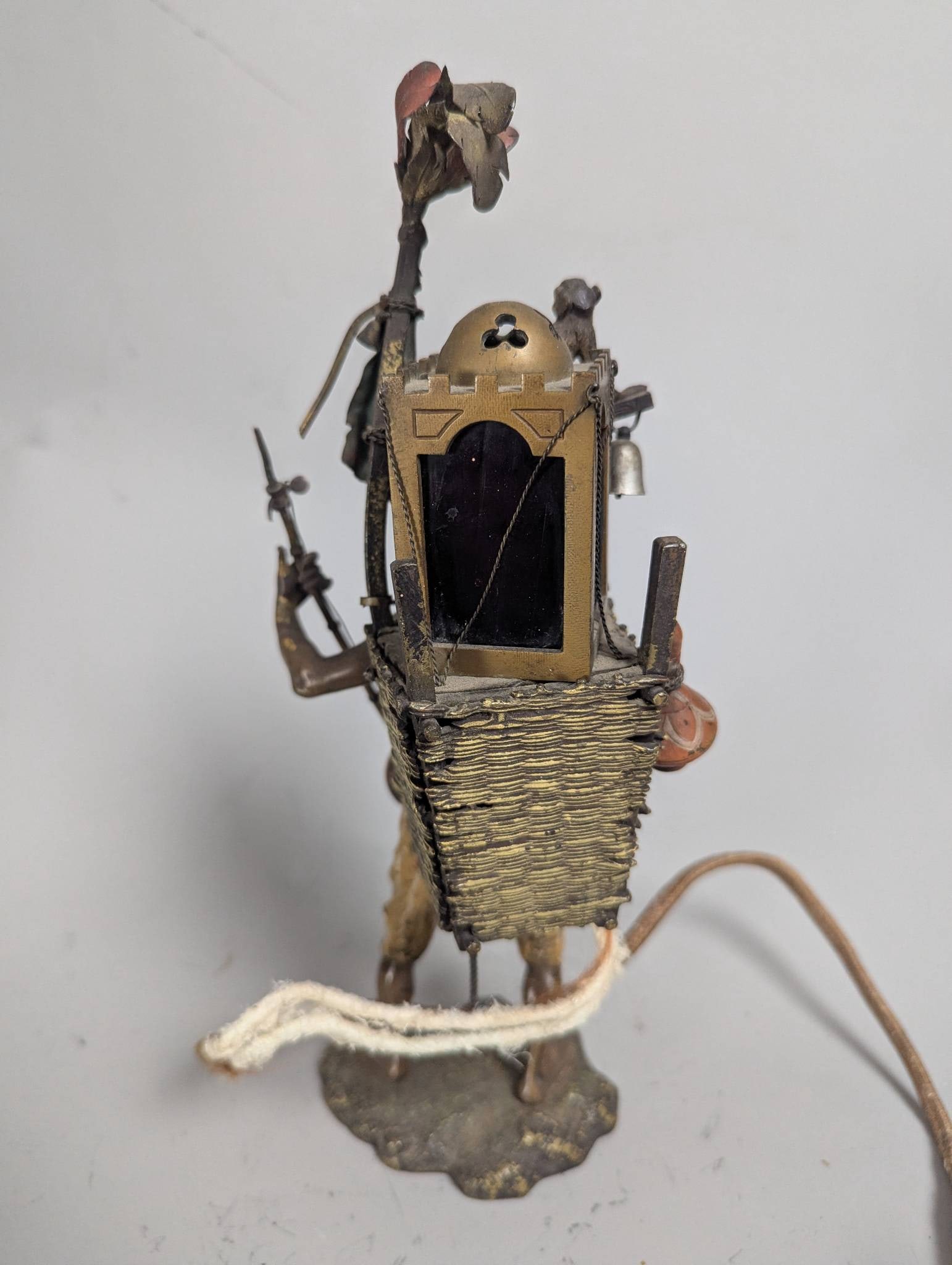 Cold-Painted Bronze Sculpture by Franz Xavier Bergmann Depicting Orientalist Figure - 4