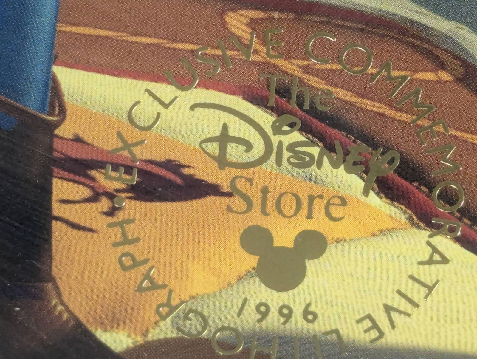 Framed 1996 Disney Store Exclusive Toy Story Commemorative Lithograph - 7