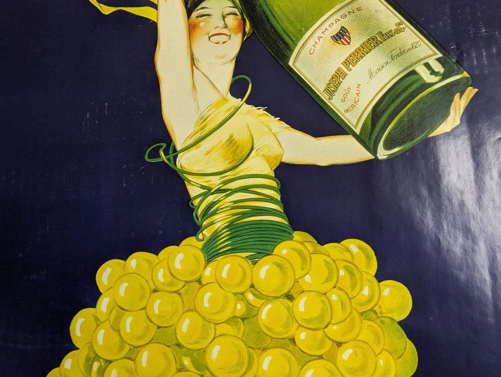 Vintage Advertising Poster for Champagne Joseph Perrier by J. Stall - 4