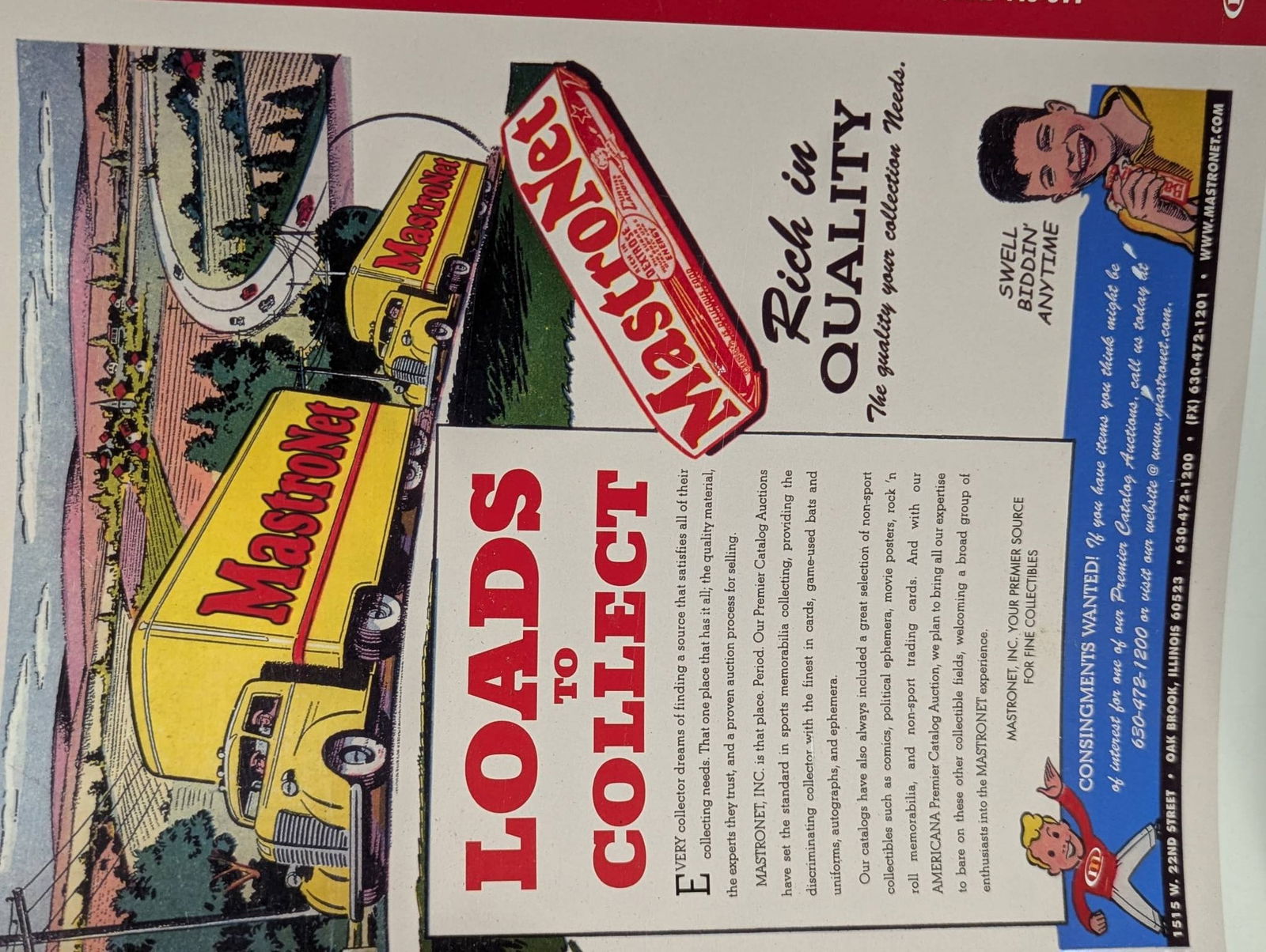 Printer Proof Sheet for MastroNet Auction Catalog and 1963 Topps Trading Card Wrappers - 2