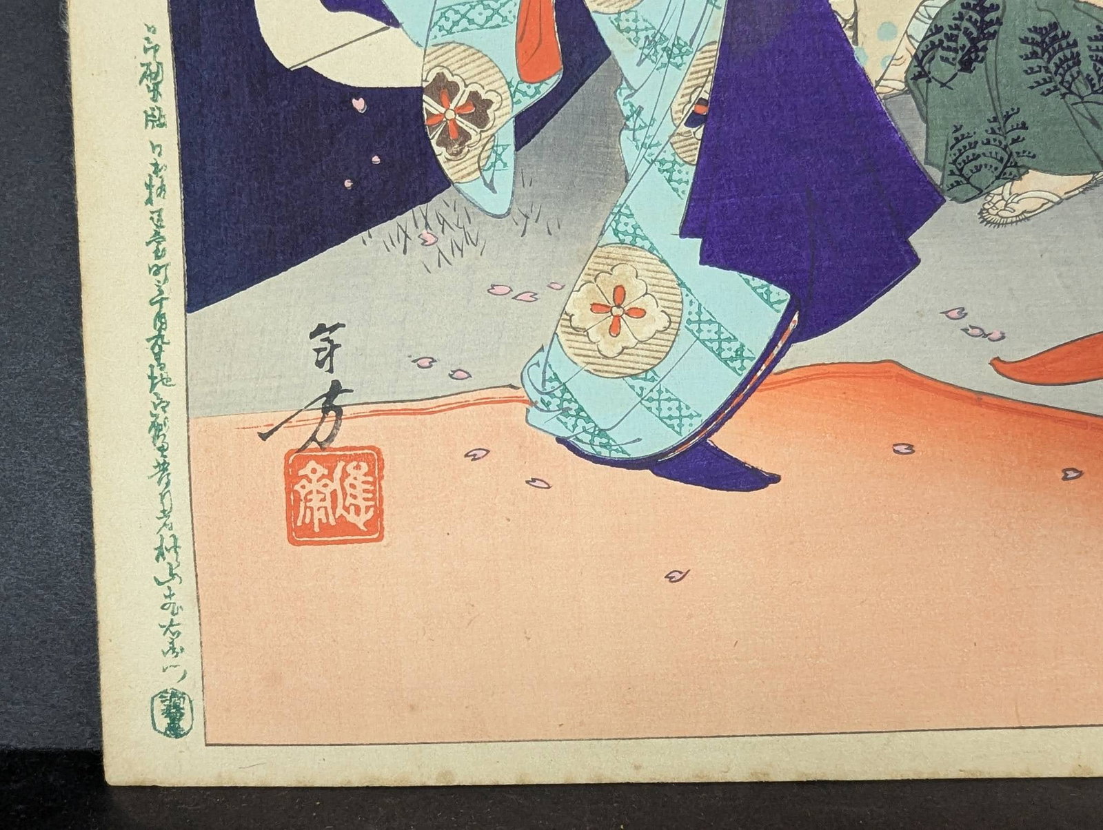 Handpuppet Made from a Bucket Woman of the Enpo Era Japanese Woodblock Print - 6