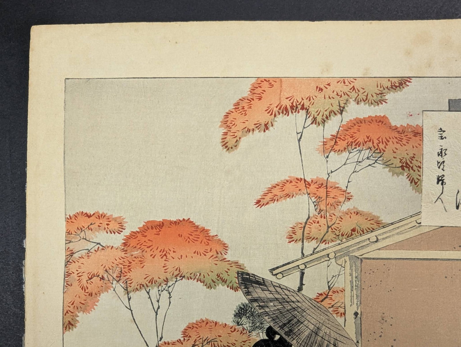 Japanese Woodblock Print Tea Ceremony Woman of the Hoei Era by Mizuno Toshikata - 2