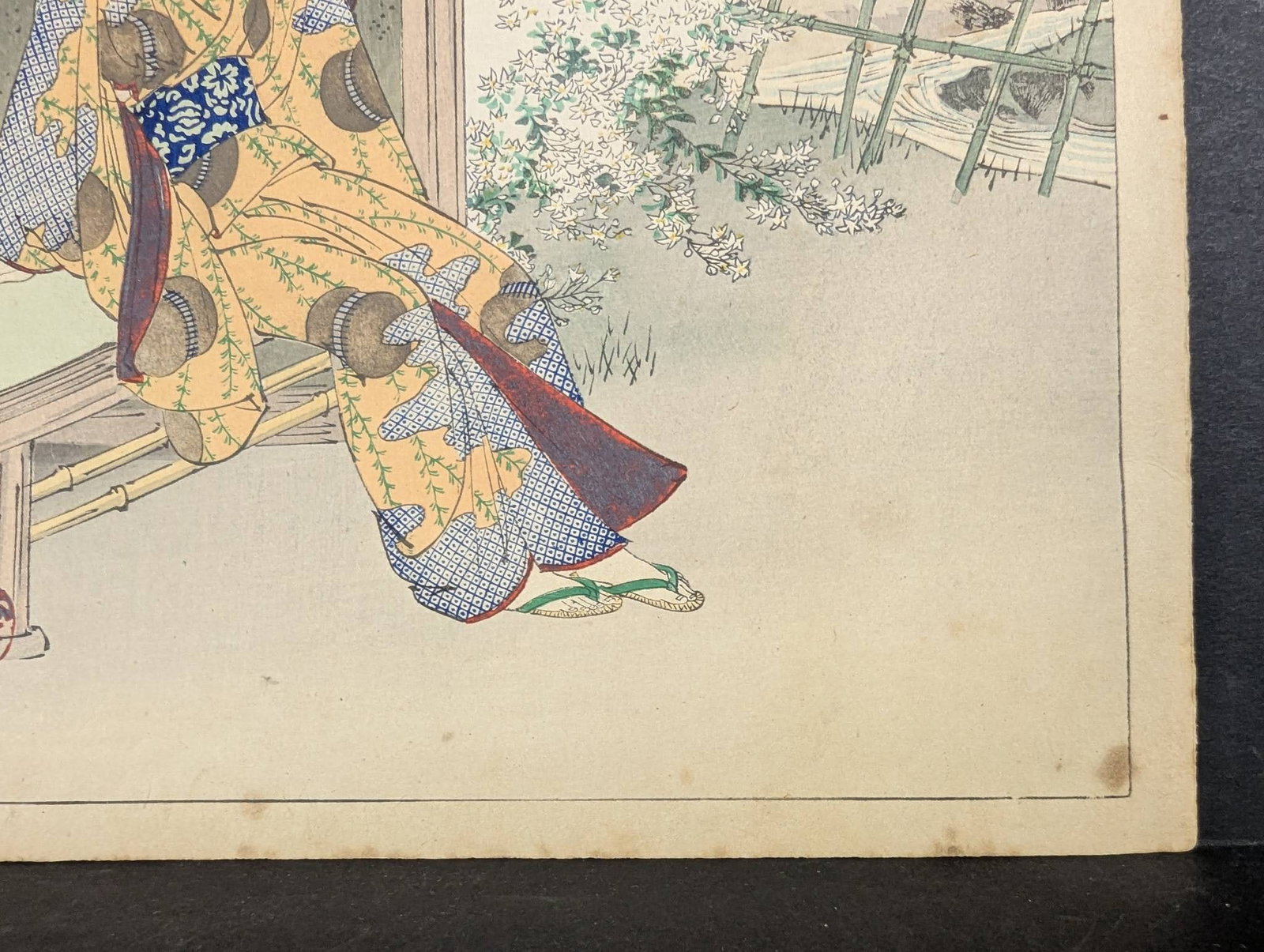 Japanese Woodblock Print The Fourth Month Woman of the Enkyo Era by Mizuno Toshikata - 7