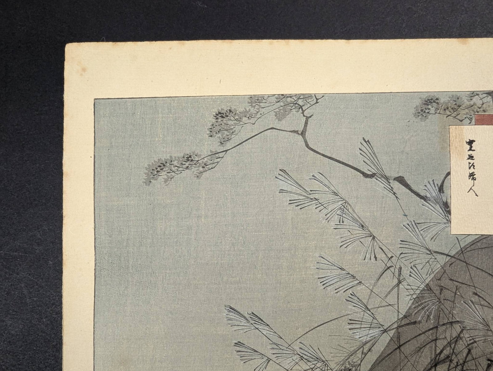 Japanese Woodblock Print The Sound of Insects Woman of the Kanen Era by Mizuno Toshikata - 2