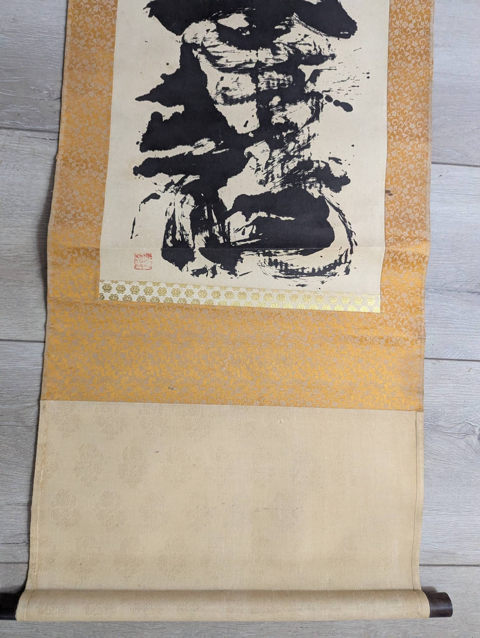 Japanese Woodblock by Shiko Munakata Reproduction Scroll - 5