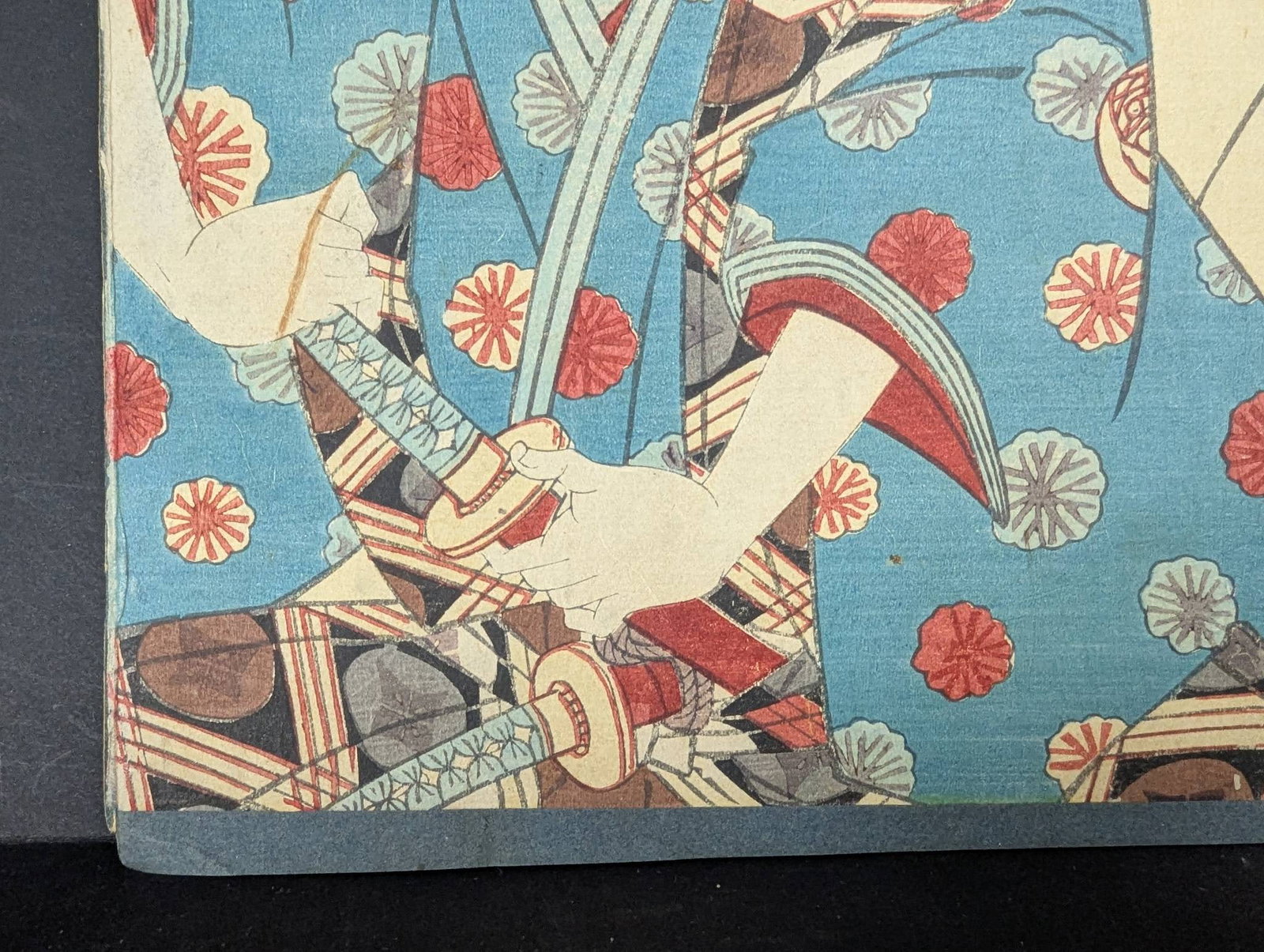 Japanese Woodblock Print Original 19th Century Kubuki Actors - 6