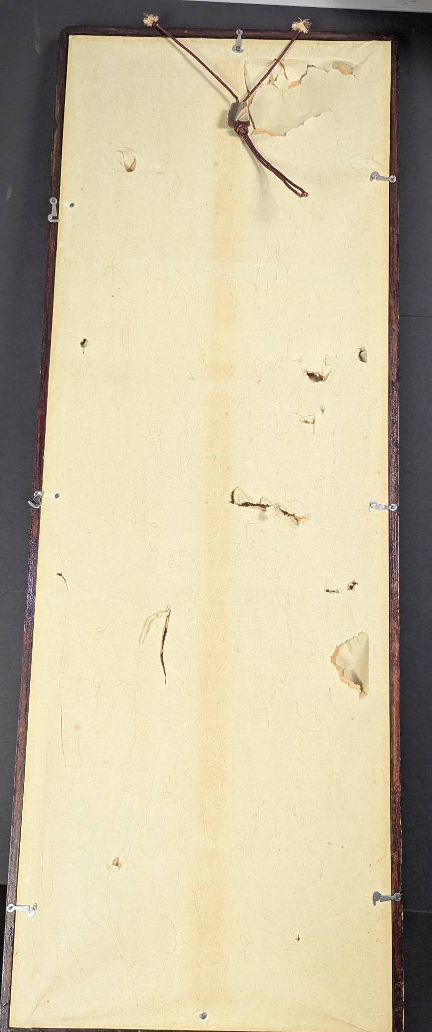 Framed East Asian Ink Wash Painting Depicting Snowy Mountain and Village Scene - 7