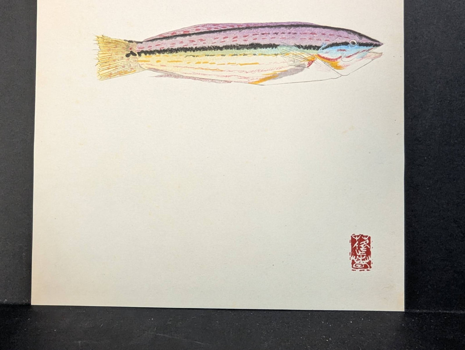 Japanese Woodblock Print by Yamaguchi Hoshun Depicting Two Fish - 5