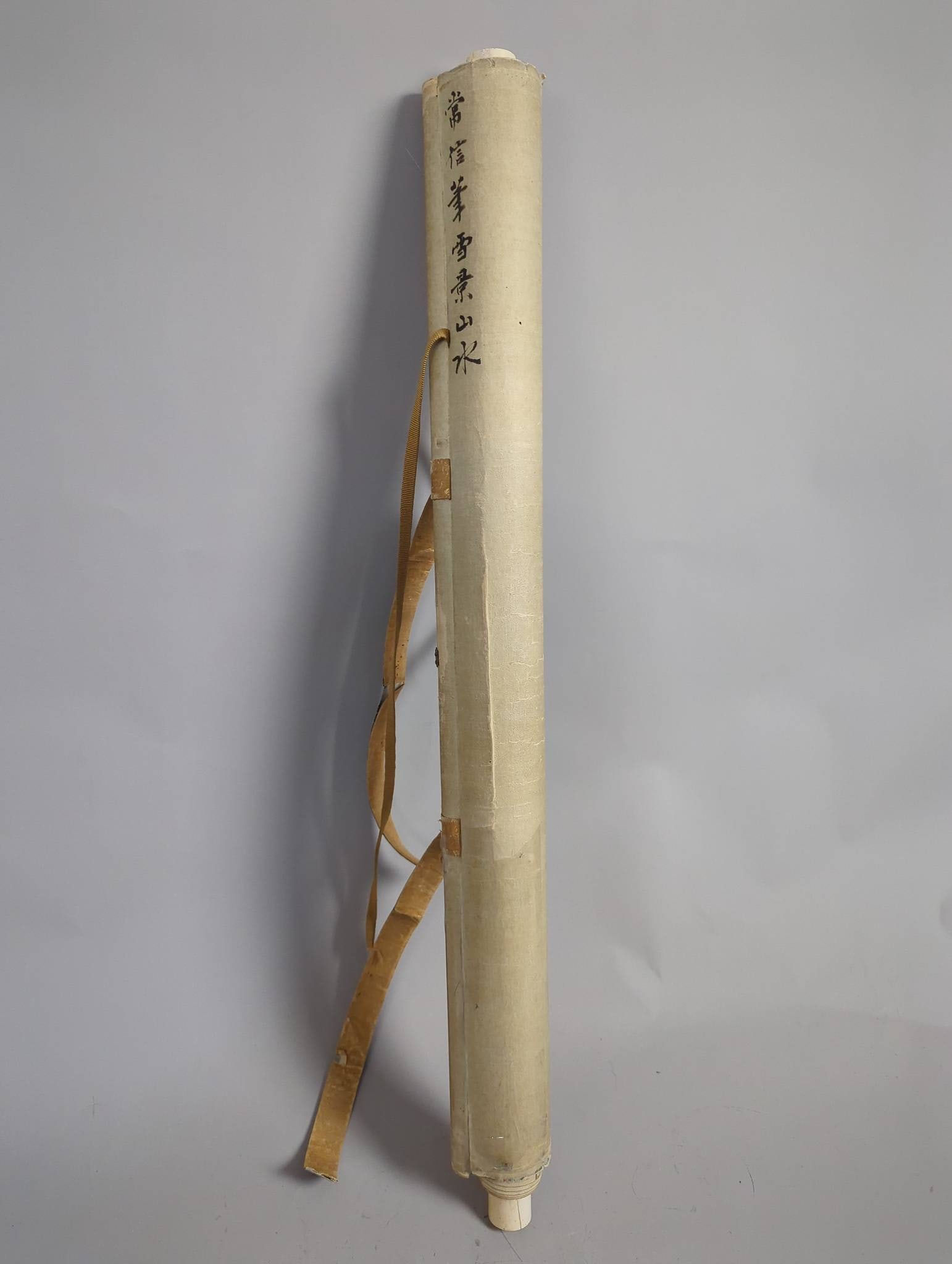 Signed Japanese Scroll Painting of Mountain Scene - 9