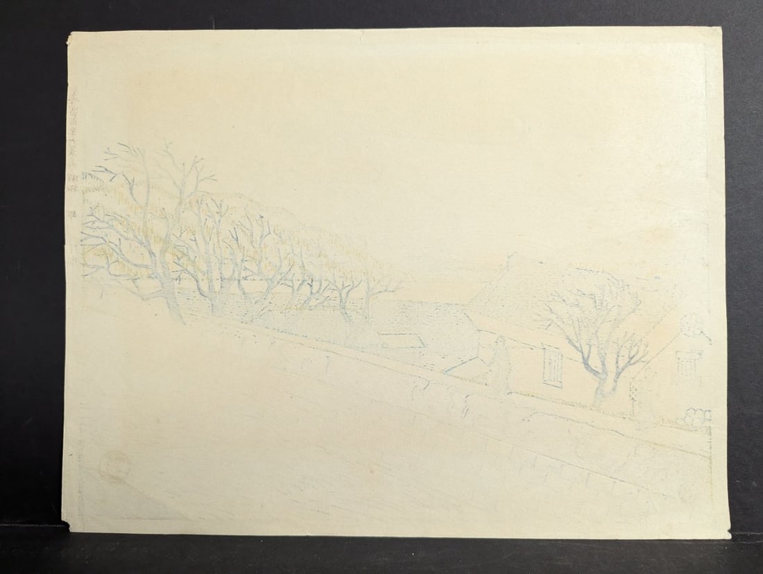 Koizumi Kishio Japanese Woodblock Print Fuji from the Shore of Lake Suwa Art - 11