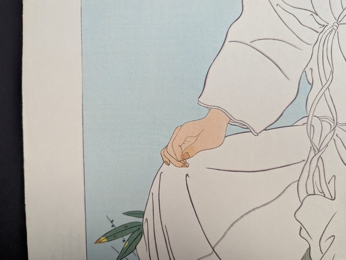 Paul Jacoulet Japanese Woodblock Print Le Fils qui Vient de Perdre son Pere Korean Art - 6