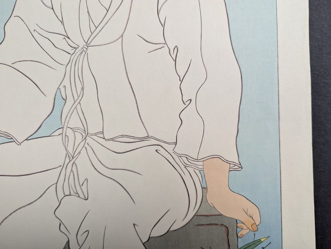 Paul Jacoulet Japanese Woodblock Print Le Fils qui Vient de Perdre son Pere Korean Art - 7