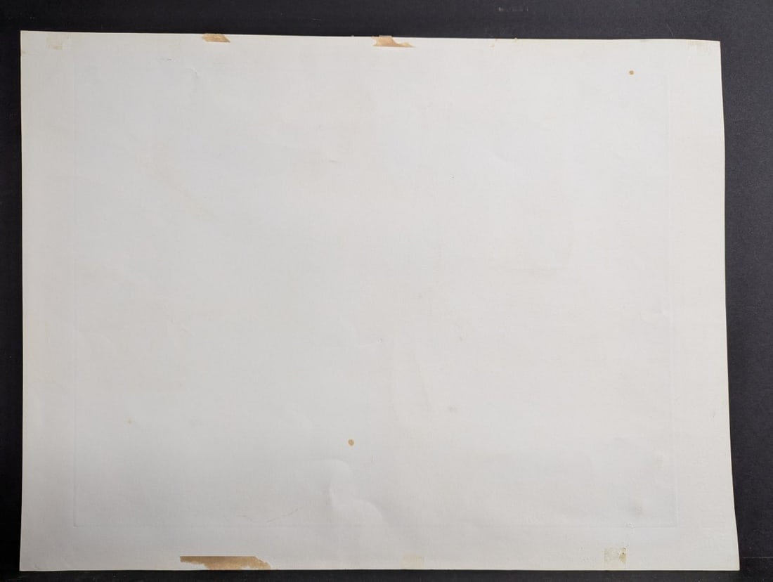 Tanaka Ryohei Thatched Roof Farmhouse Etching 3/100 1978 Limited Edition Artwork - 11