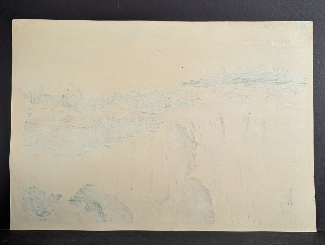 Japanese Woodblock Print by Tokuriki TomikichirÅ Mt Fuji from Shiraito Falls - 11