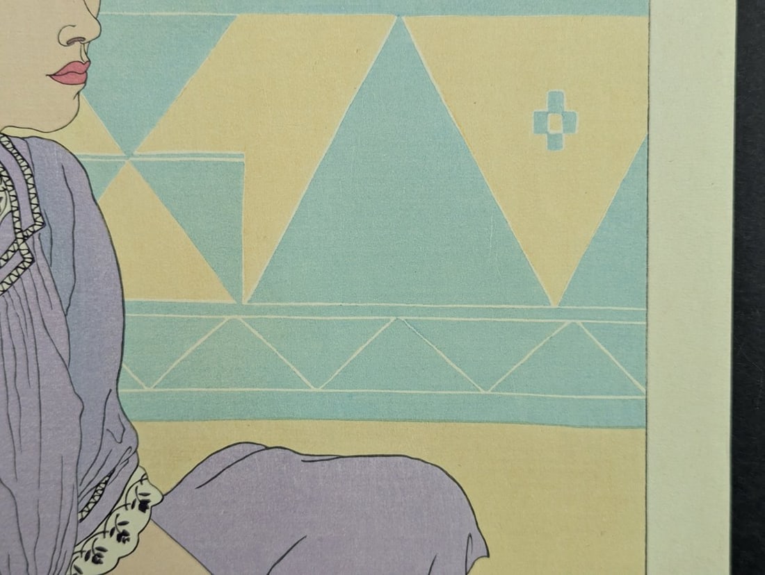 Paul Jacoulet Japanese Woodblock Print La Nouvelle Robe Metalanim Ponape Artwork - 5