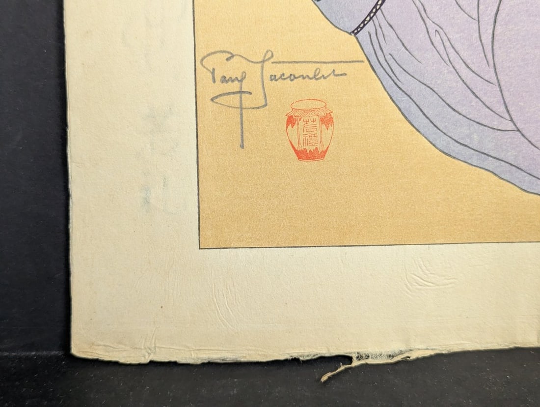 Paul Jacoulet Japanese Woodblock Print La Nouvelle Robe Metalanim Ponape Artwork - 8