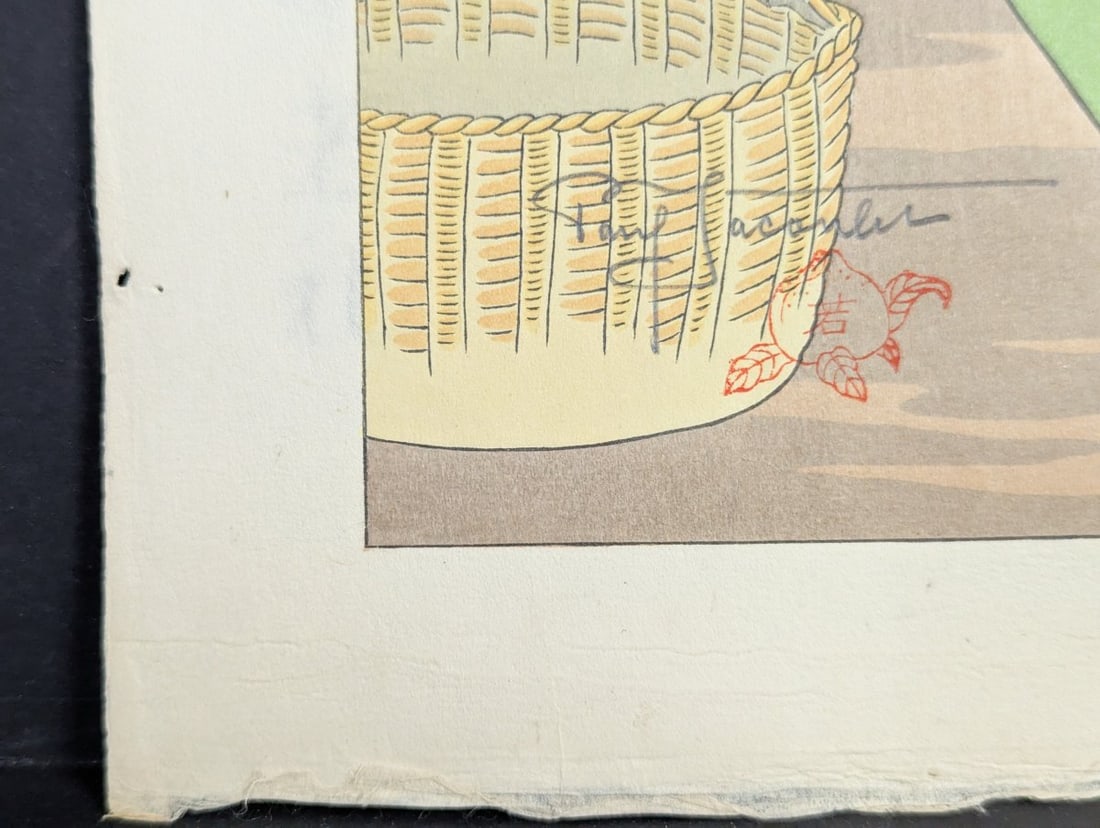 Paul Jacoulet La Soupe aux Huitres Chinese Oyster Soup Japanese Woodblock Print - 8