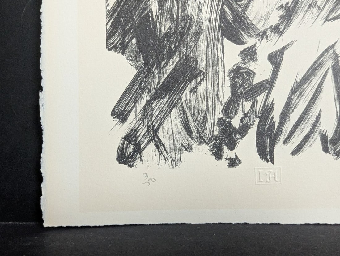 Shiko Munakata Self-Portrait Lithograph Japanese Print - 8