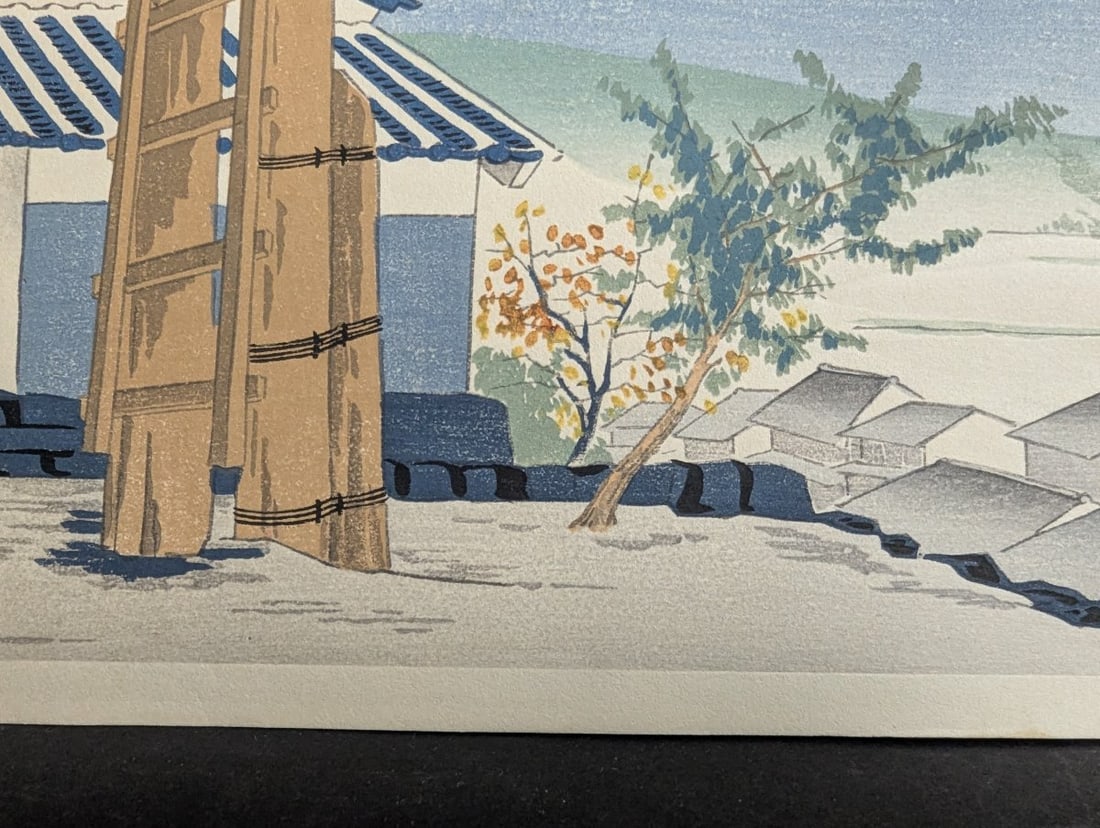 Tomikichiro Tokuriki Japanese Woodblock Print Fuji from Iwabuchi Town - 9