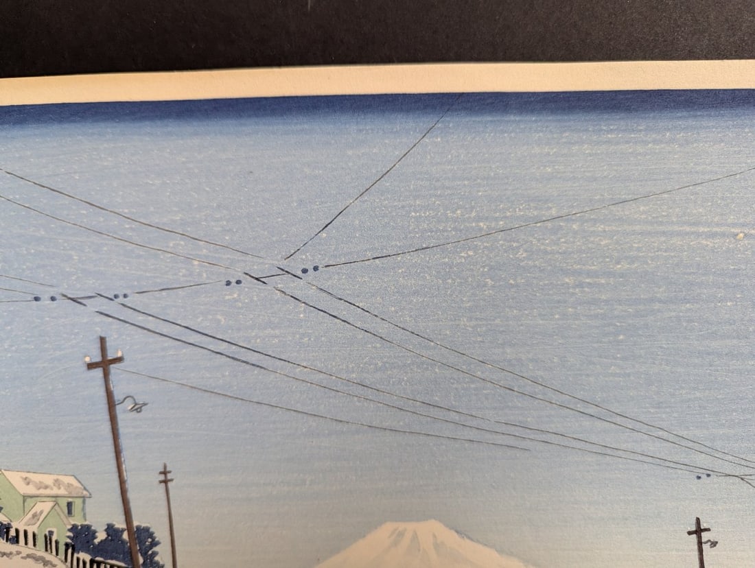 Japanese Woodblock Print by Tokuriki TomikichirÅ Clear Weather after Snow Ochanomizu - 3