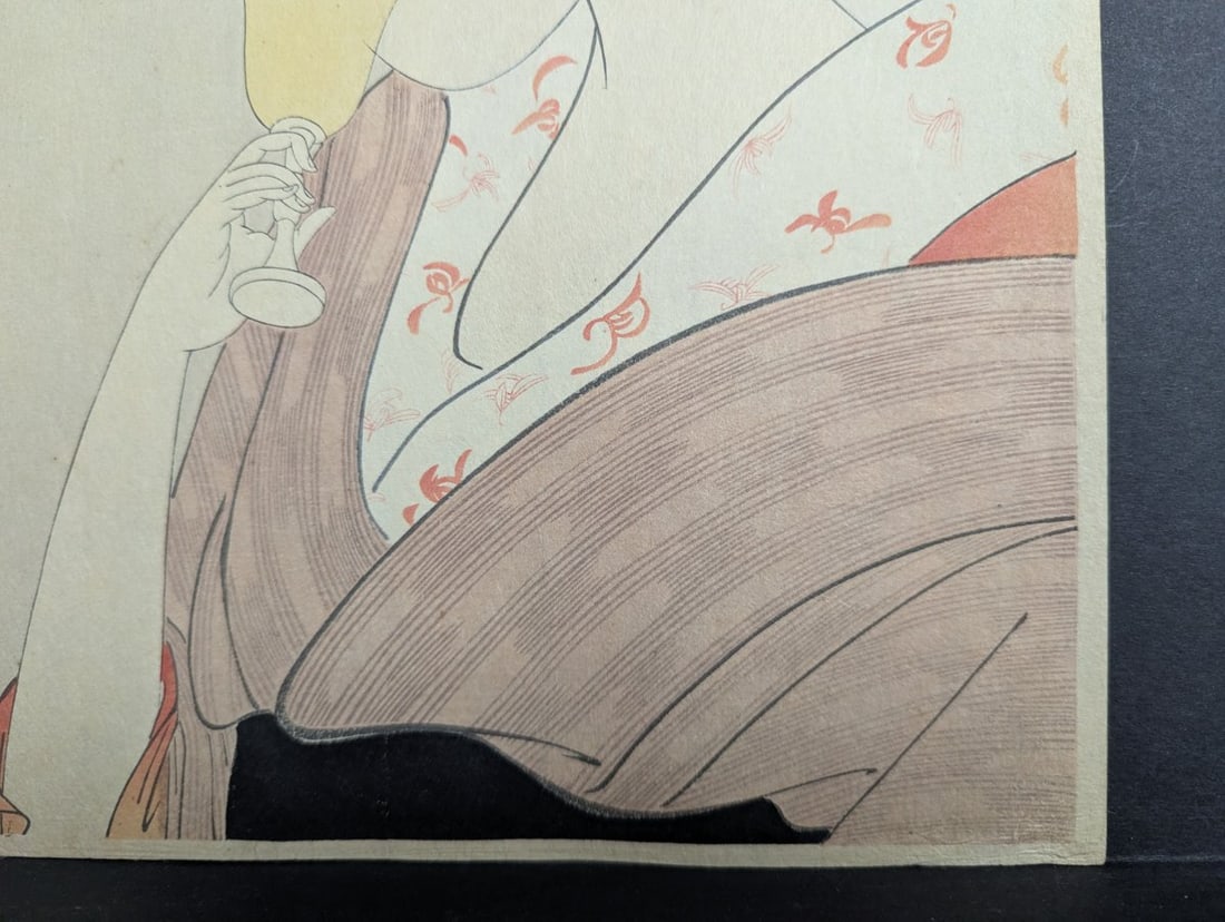 Reproduction Japanese Woodblock Print Evening Bell at Ueno by Kitagawa Utamaro - 7