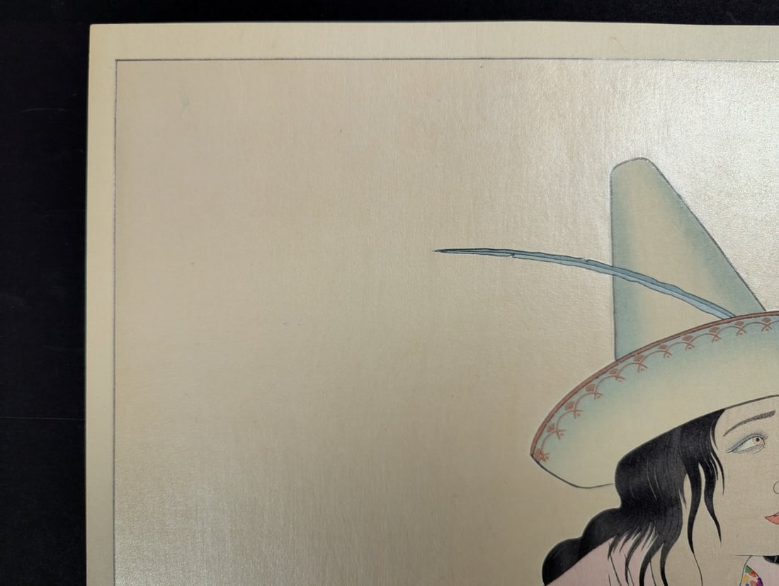 Paul Jacoulet Japanese Woodblock Print Jeune Fille de Jaluit Marshalls Art - 2