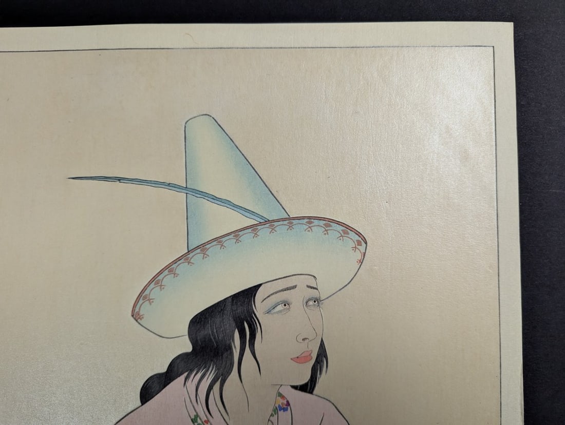 Paul Jacoulet Japanese Woodblock Print Jeune Fille de Jaluit Marshalls Art - 3