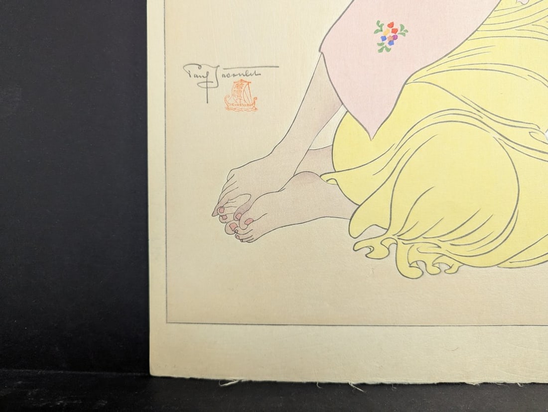 Paul Jacoulet Japanese Woodblock Print Jeune Fille de Jaluit Marshalls Art - 6