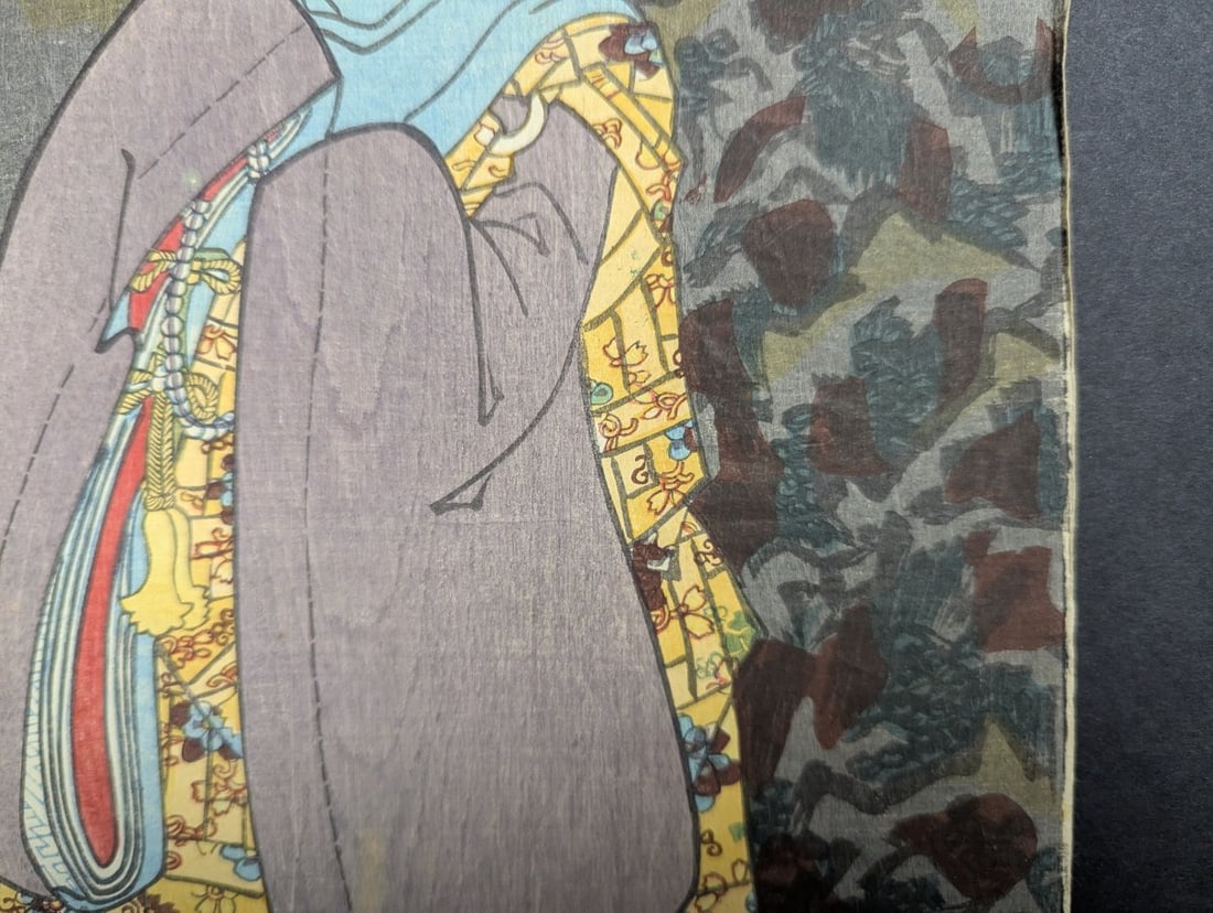 Original 19th Century Japanese Woodblock Print by Toyokuni III - The Third Princess - 5