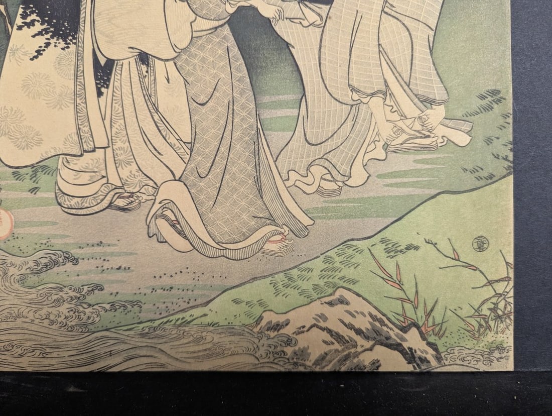 Japanese Woodblock Print Reproduction after Katsukawa ShunshÅ - Three Beauties of the Sum - 7
