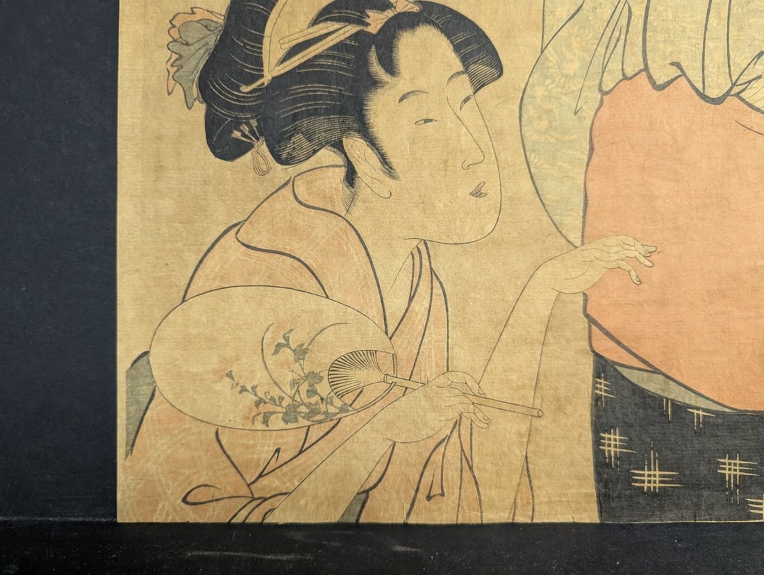 Reproduction Japanese Woodblock Print The Hour of the Monkey by Kitagawa Utamaro - 6