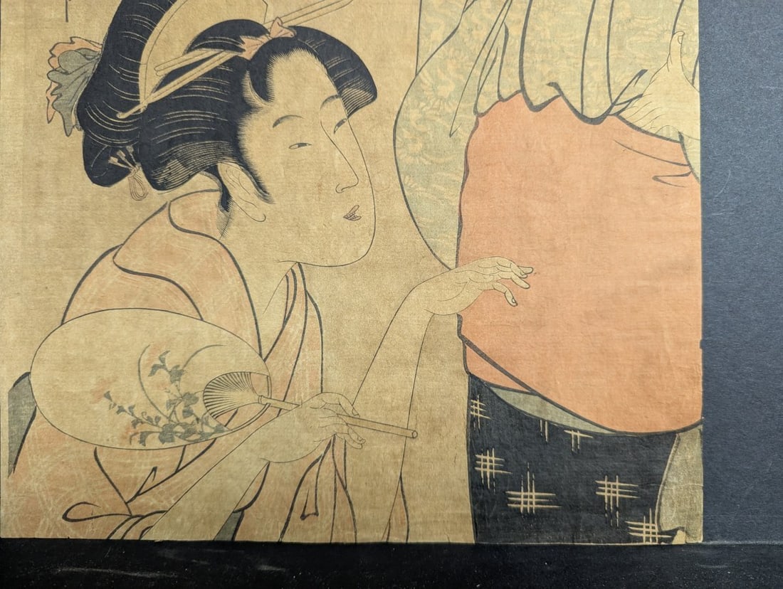 Reproduction Japanese Woodblock Print The Hour of the Monkey by Kitagawa Utamaro - 7