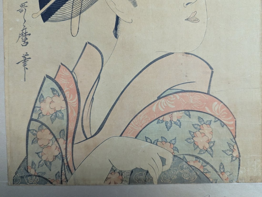 Kitagawa Utamaro Japanese Woodblock Print Reproduction The Courtesan Segawa of the House of Matsuba - 6