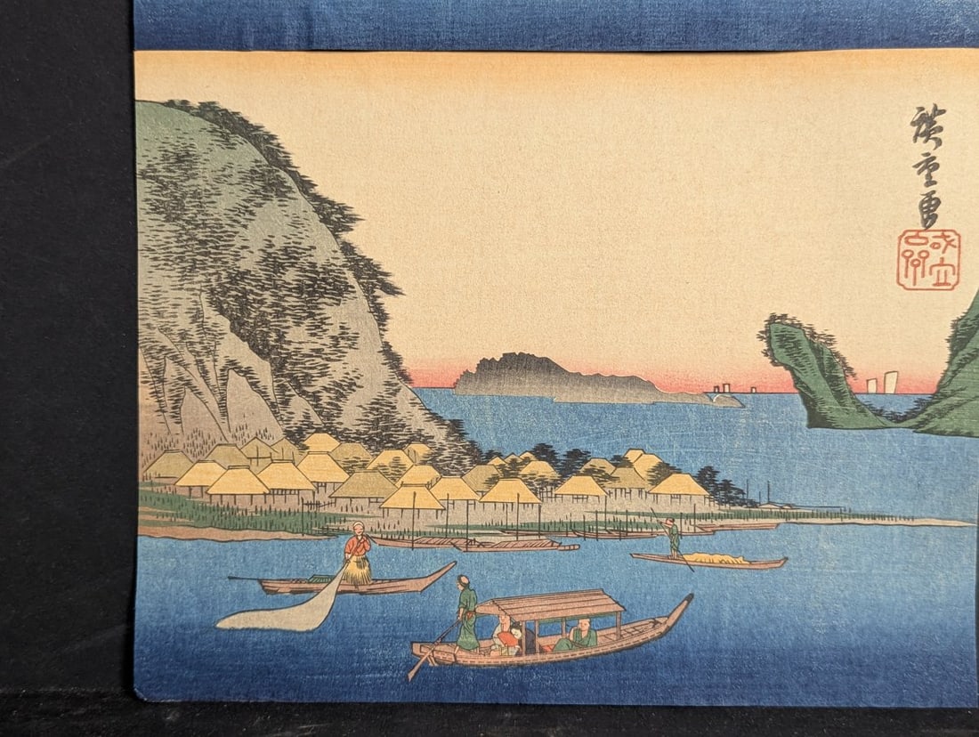 Japanese Woodblock Print Reproductions by Hiroshige - Chuban and Postcard Size Collection - 4