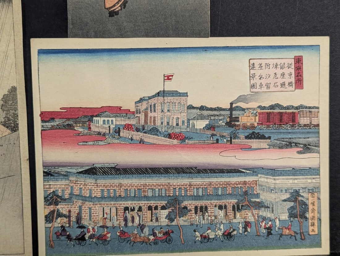 Japanese Woodblock Print Reproductions by Hiroshige - Chuban and Postcard Size Collection - 6