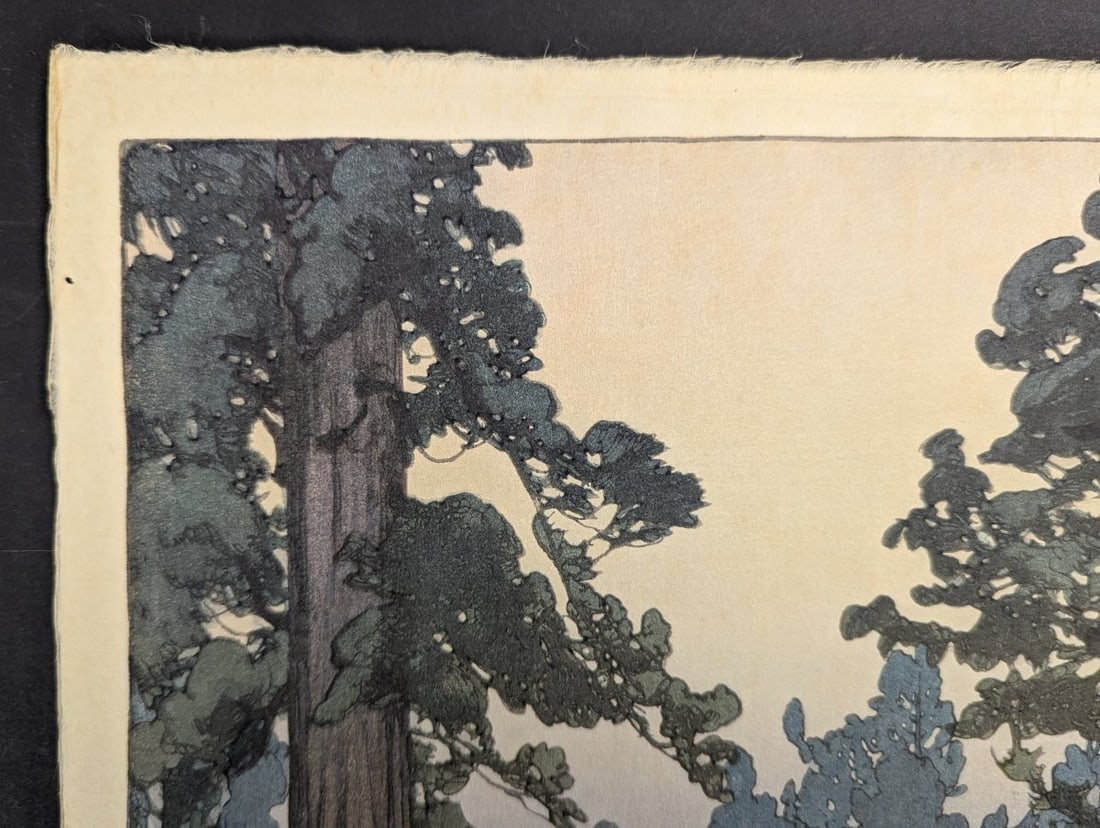 Hiroshi Yoshida Toshogu Shrine Japanese Woodblock Print 1937 Artwork - 2