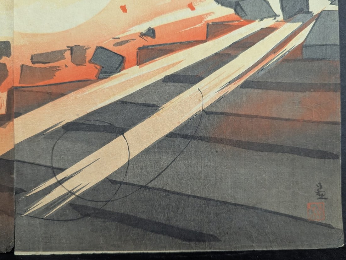 Kobayashi Kiyochika Japanese Woodblock Print Triptych Picture of the Fall of the Jinzhou Castle - 14